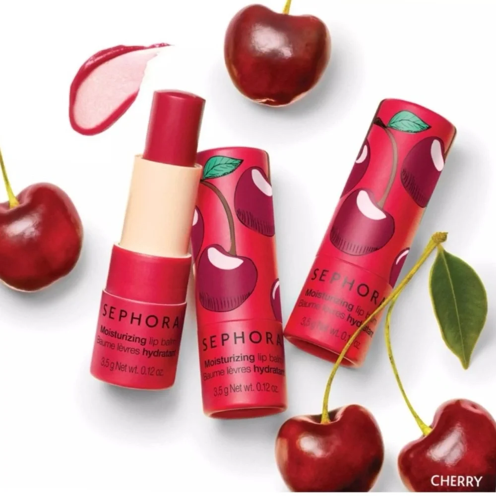 Sephora Original Moisturizing Lip Balm- 8HR Hydrating Treatment, (Cherry) (NWT)